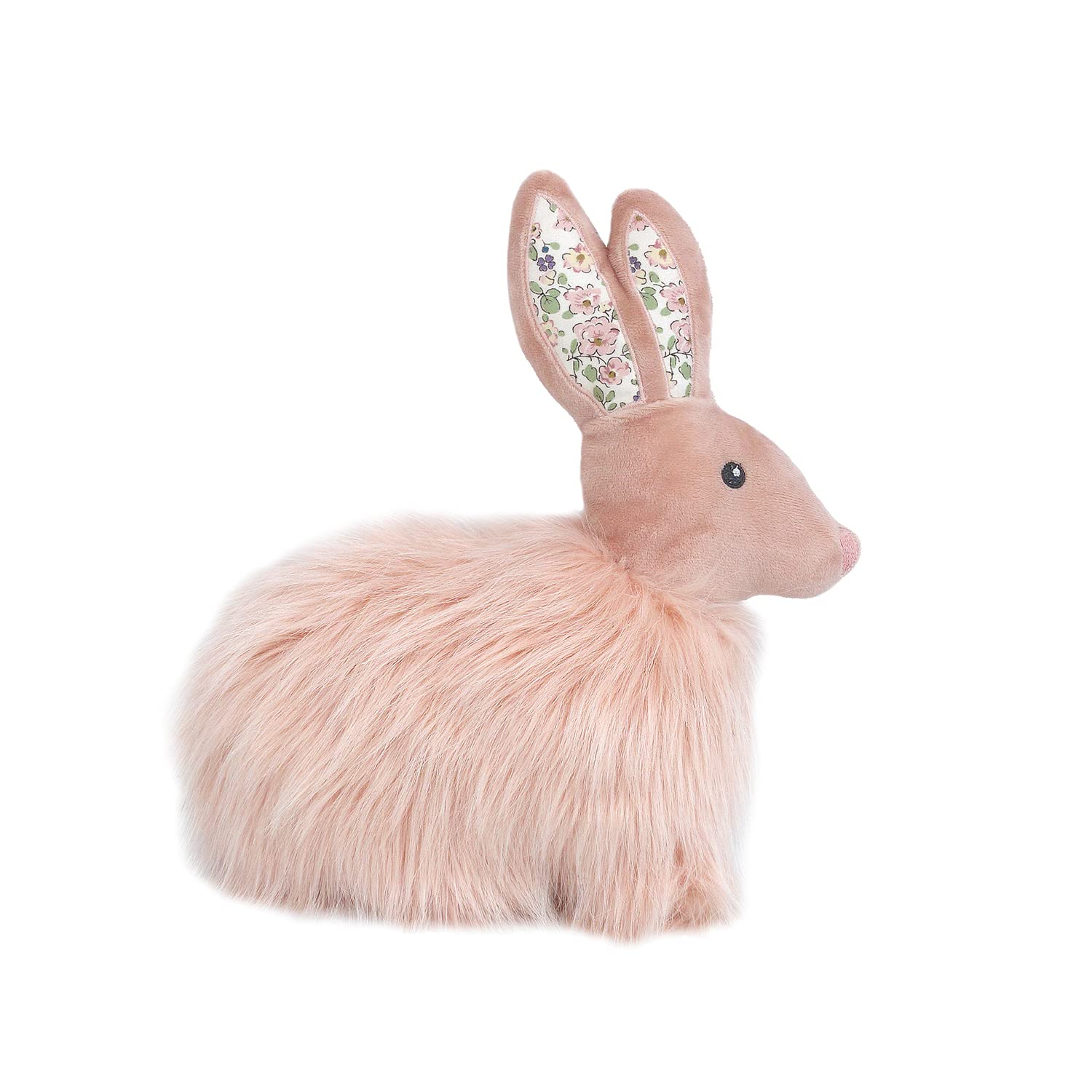 Mon Ami Fluffy Decorative Throw Pillow, Pink Bunny